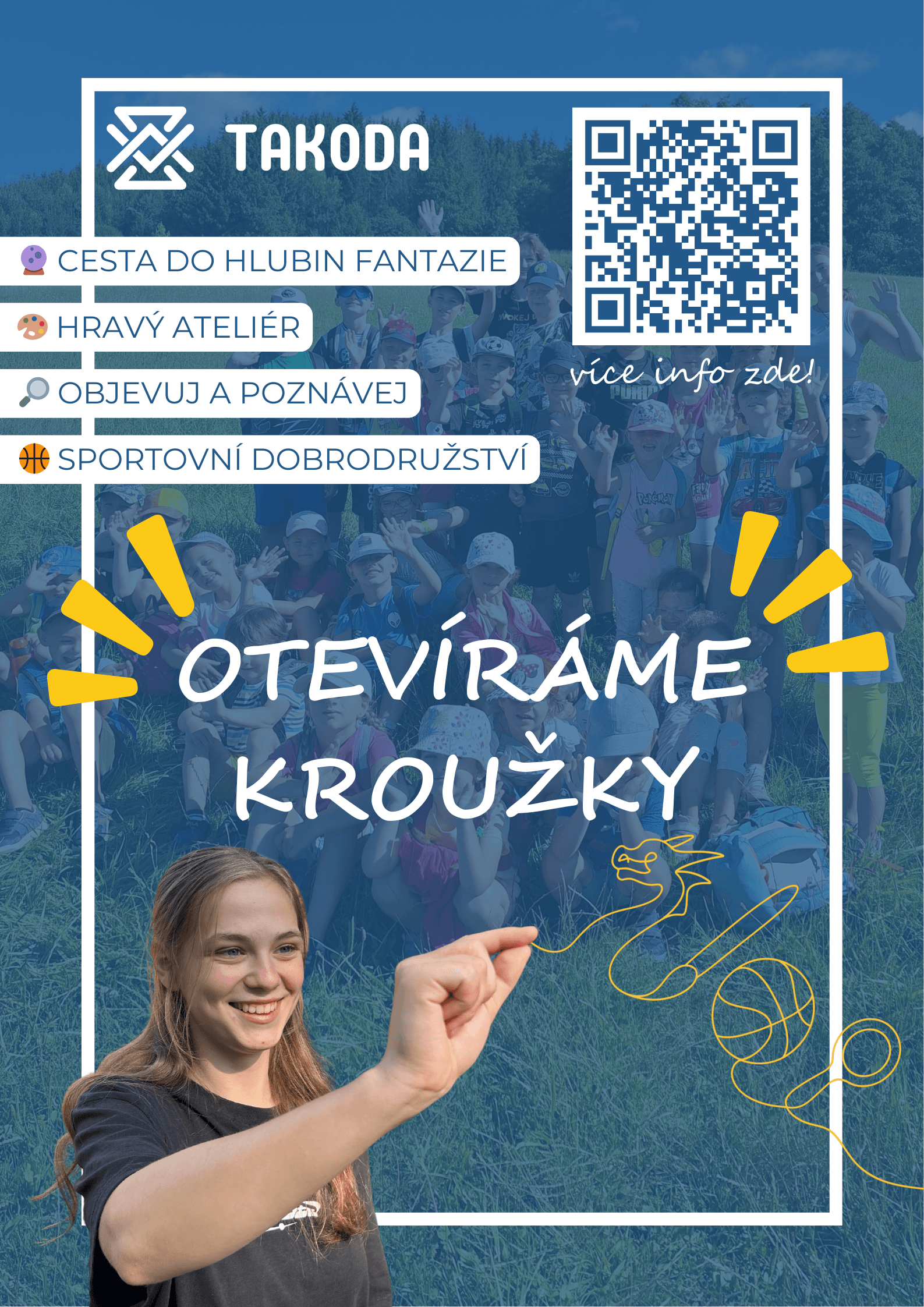Přihlašování na kroužky 2025/2026 je spuštěno