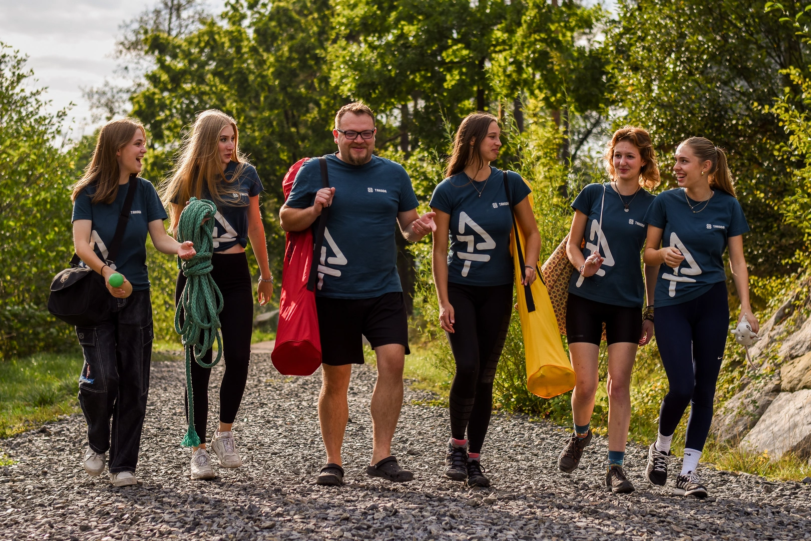 Teacher reading to students